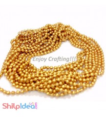 Metal Ball Chain 1.5mm - Golden - 2 meter